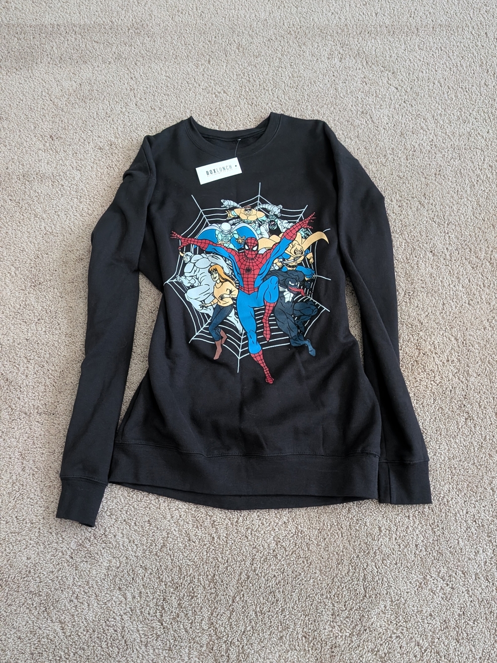 Marvel Spider-Man Graphic Black Sweatshirt